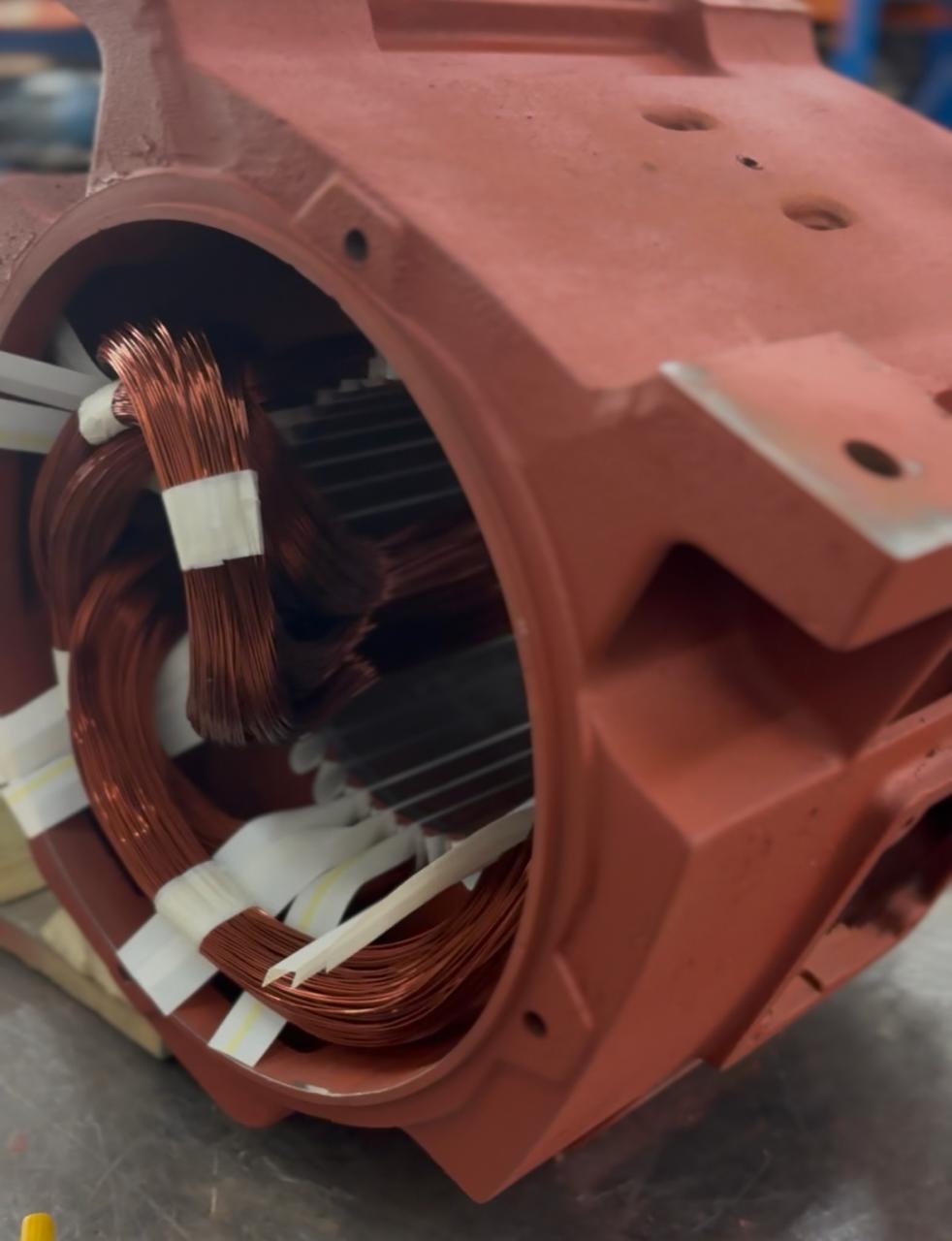 Peça técnica de motor elétrico