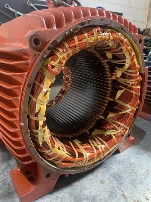 Análises em motor elétrico industrial